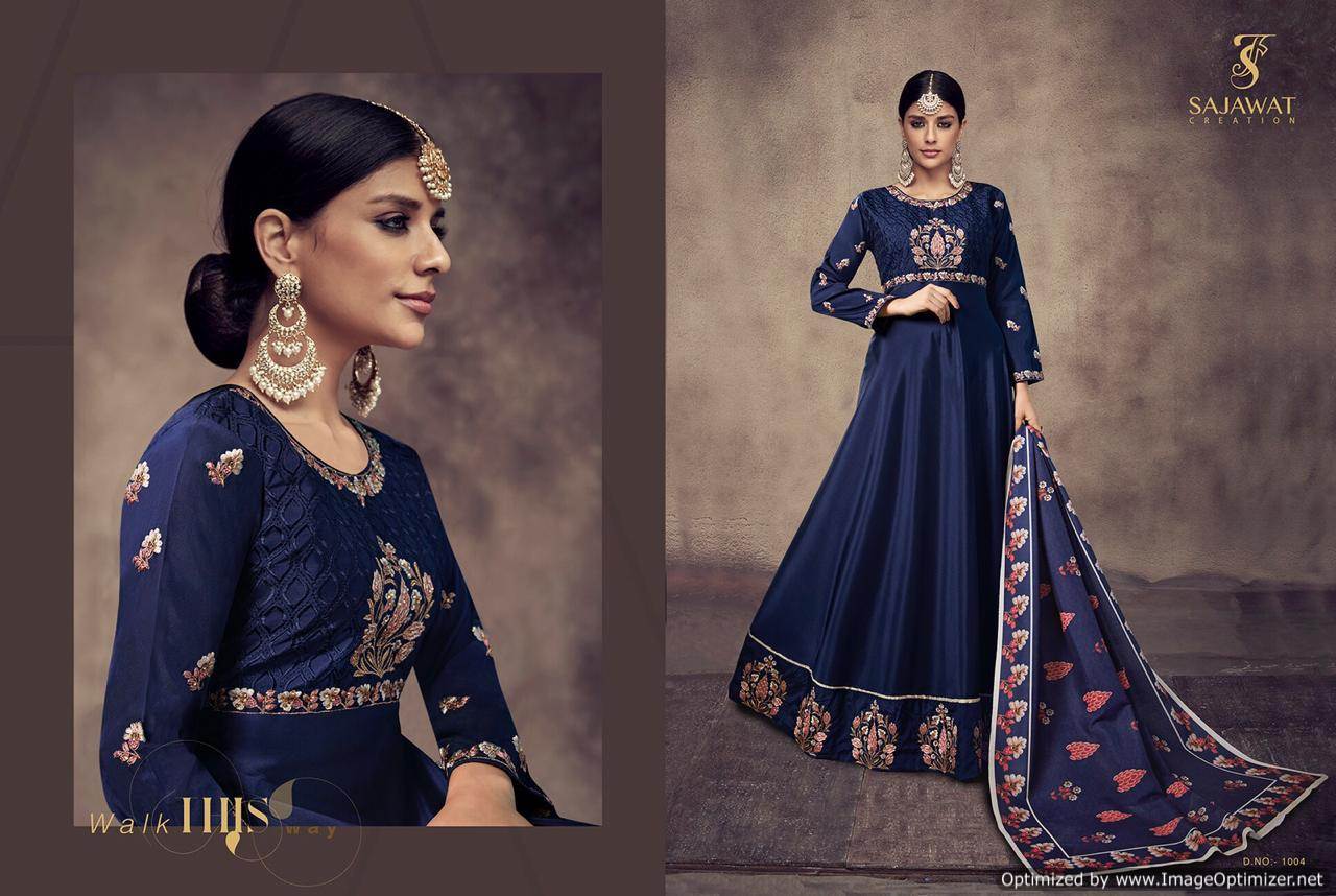 readymade gown with dupatta